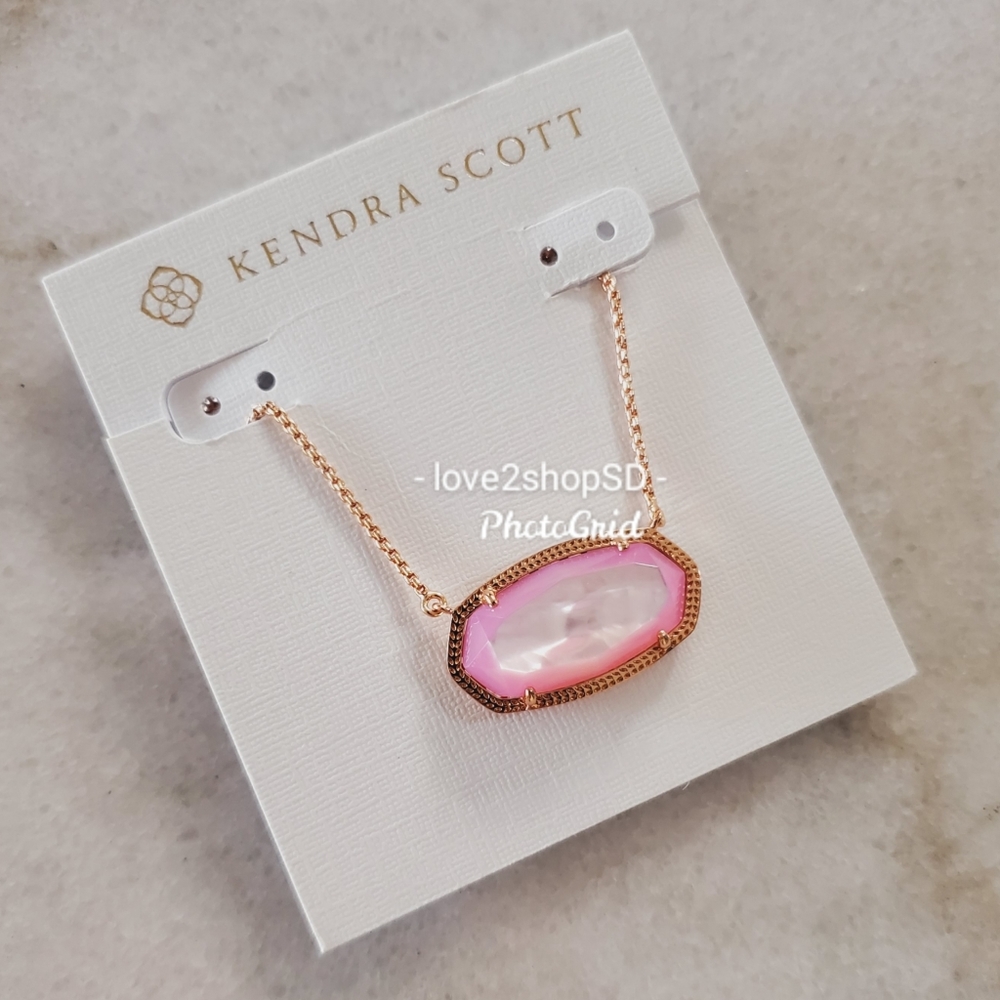 Kendra Scott Rose Gold Delaney Lilac Mother Pearl NWT